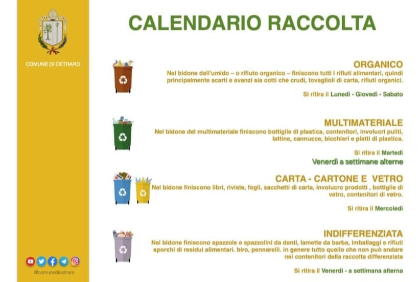                                                                                RACCOLTA DIFFERENZIATA